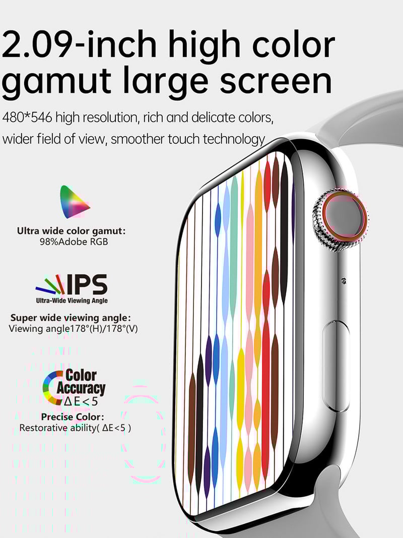 LEMFO DM10 MAX NFC pametni sat serije 7 Pro Max pametni sat za muškarce Bluetooth poziv bežično punjenje 2,09 inča 480*564 HD zaslon