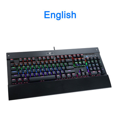E-YOOSO Z77 FALCON USB mehanička gaming tipkovnica Rainbow Blue Switch 104 tipke s pozadinskim osvjetljenjem Gamer za računalo PC Russian us
