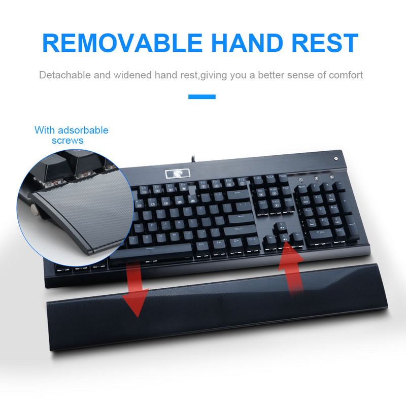 E-YOOSO Z77 FALCON USB mehanička gaming tipkovnica Rainbow Blue Switch 104 tipke s pozadinskim osvjetljenjem Gamer za računalo PC Russian us