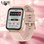 LIGE Bluetooth Call Smart Watch Women 1,69" Πλήρης οθόνη αφής Έξυπνο ρολόι χειρός Ρολόγια ελέγχου μουσικής Fitness Tracker Smartwatch