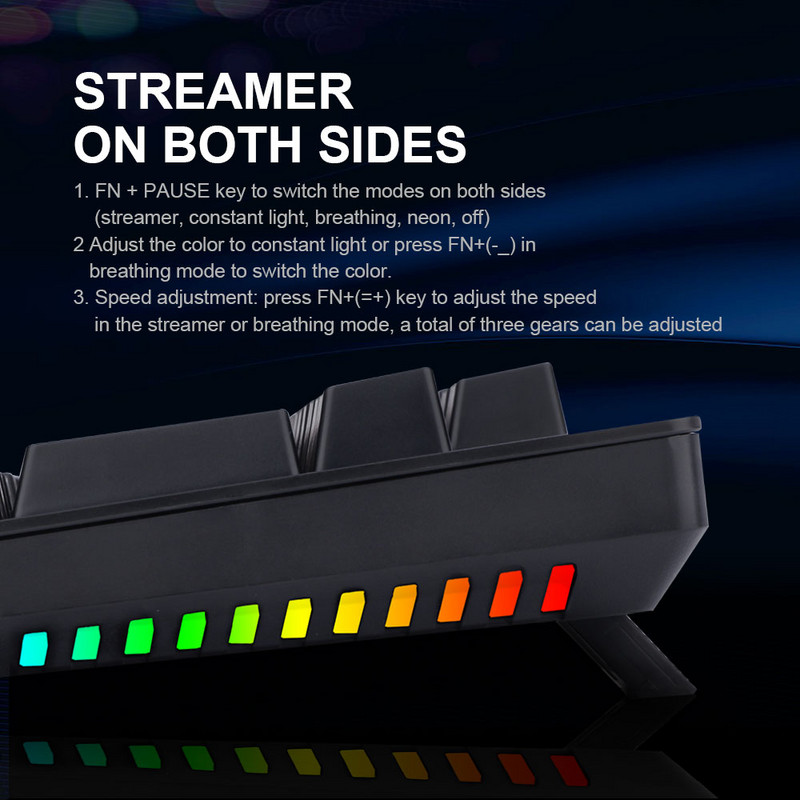 E-YOOSO Z-737 USB Gaming Mehanička tipkovnica Kombinacije podloge za miša 87 tipki 8000 DPI 5 tipki Set miševa Žičana računalna PC igra