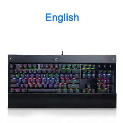 E-YOOSO Z-77 RGB USB mehanička gaming tipkovnica plavi prekidač 104 tipke s pozadinskim osvjetljenjem gamer za računalo PC ruske us tipke