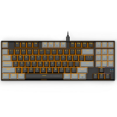 E-YOOSO Z13 USB mehāniskā spēļu tastatūra zila sarkana slēdzis 89 taustiņi vadu noņemams kabelis Gamer datoram