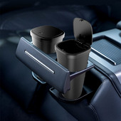 Coș de gunoi cu stil de mașină Organizator din plastic auto Cutie de depozitare Coș de gunoi Scrumieră Coș de gunoi Accesorii auto cu sac de gunoi