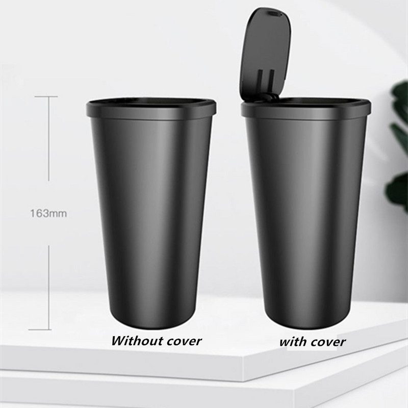 Coș de gunoi cu stil de mașină Organizator din plastic auto Cutie de depozitare Coș de gunoi Scrumieră Coș de gunoi Accesorii auto cu sac de gunoi