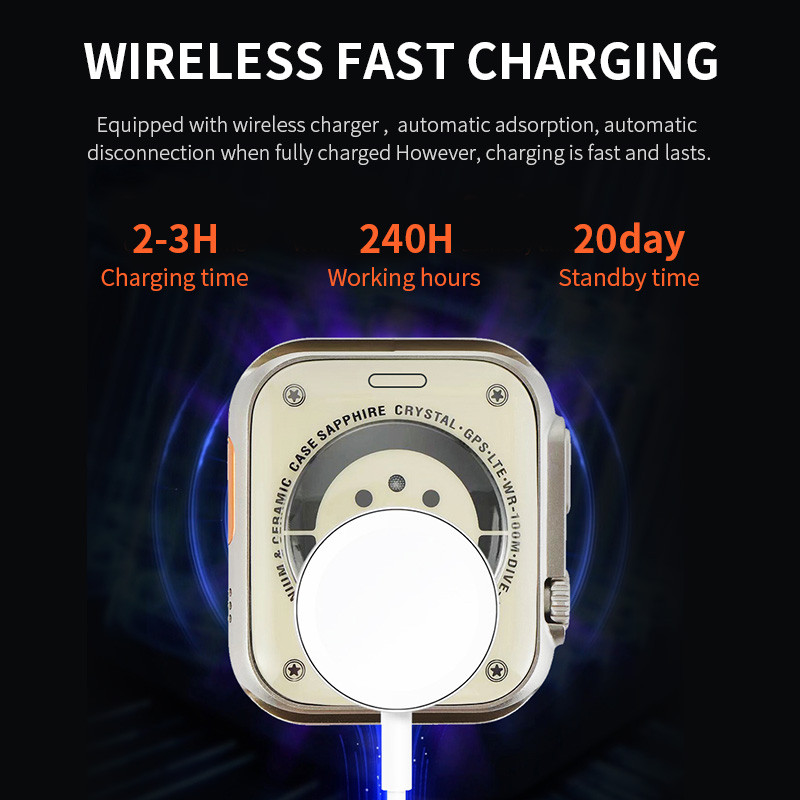 Pametni sat Muškarci Žene SmartWatch Bluetooth Call Ručni sat NFC bežično punjenje za Android Apple Smart Watch Series 8 Ultra