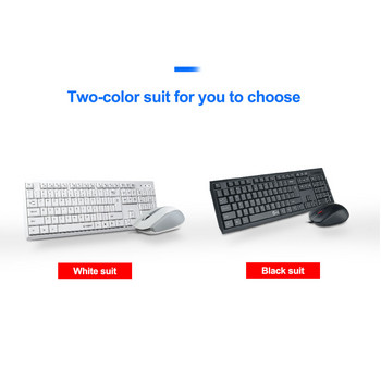 E-YOOSO V-100 USB Mute slim Membrane Keyboard mouse combos 104 keys 1600 DPI Mice Set Wired for home office computer PC laptop