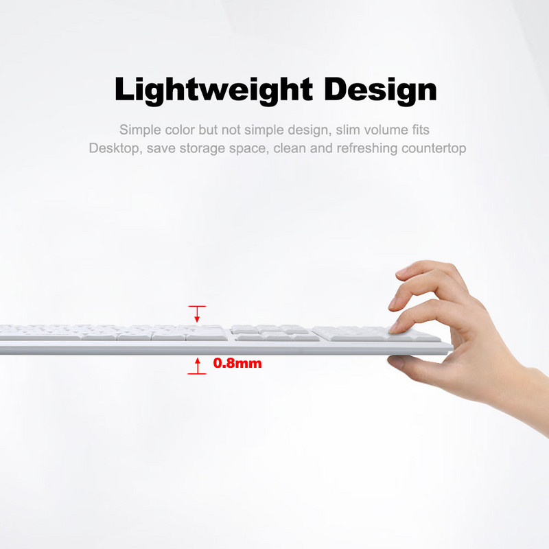 E-YOOSO E-710 USB Némítás vékony membrán billentyűzet egér kombók 104 gomb 1600DPI egérkészlet vezeték nélküli otthoni irodai számítógéphez PC laptop