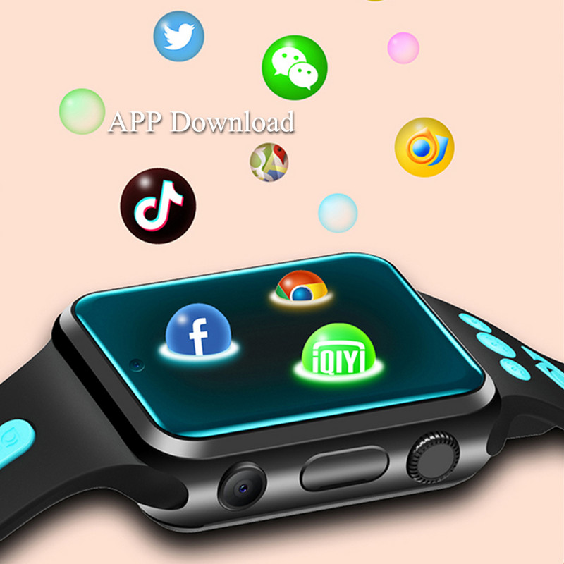 Kahe kaameraga W5 Android 9.0 4G videokõne nutikell telefon 4-tuumaline protsessor 8GB 16GB GPS WIFI Tudengile Laste App Store`i nutikell