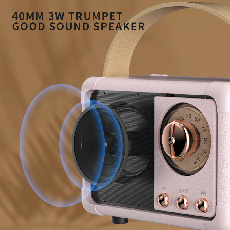 Retro Bluetooth zvučnik H2 Klasični retro glazbeni player Zvuk Stereo Prijenosni ukras Mini zvučnici Putni glazbeni player