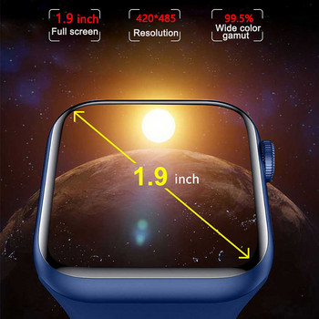 1.9 Смарт часовник Мъже Жени 2022 Серия 7 8 Интелигентен часовник за обаждания Nfc Мулти-спортни режими Монитор на сърдечния ритъм Часовници за Iphone Android