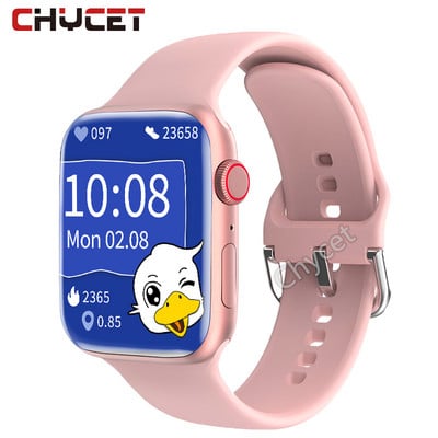 1,9 viedais pulkstenis vīriešiem, sievietēm 2022. sērija 7 8 zvana viedpulkstenis Nfc vairāku sporta veidu režīmi pulsometra pulksteņi iPhone Android ierīcēm