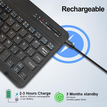 Bluetooth клавиатура Nirkabel Keyboard Mini Keyboard Nirkabel untuk PC Ponsel iPad Isi Ulang Bersuara Keyboard Bluetooh