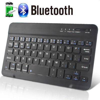 Bluetooth tipkovnica Nirkabel tipkovnica Mini tipkovnica Nirkabel untuk PC Ponsel iPad Isi Ulang Bersuara tipkovnica Bluetooh