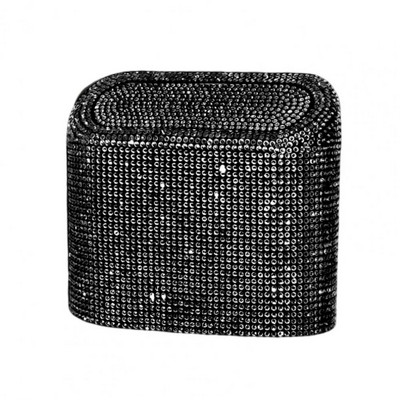 Coș de gunoi pentru mașină cu stras Coș de gunoi pentru depozitare Cutie de depozitare pentru spate cu diamante de culoare din plastic