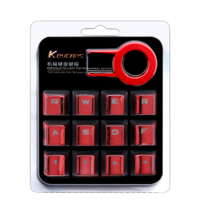 Redragon 12 Kunci Double Shot Injeksi Podsvietený Dilapisi Teknik Keyboard Tombol untuk Cherry MX Gaya Termasuk Kunci Penarik