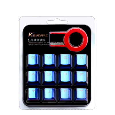 Redragon 12 Kunci Double Shot Injeksi Podsvietený Dilapisi Teknik Keyboard Tombol untuk Cherry MX Gaya Termasuk Kunci Penarik