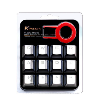 Redragon 12 Kunci Double Shot Injeksi Podsvietený Dilapisi Teknik Keyboard Tombol untuk Cherry MX Gaya Termasuk Kunci Penarik