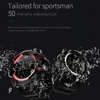 LOKMAT MK16 Bluetooth Smartwatch Цифров часовник Педометър Спортен Смарт часовник Мъжки активност Фитнес тракер IP67 Водоустойчиви часовници
