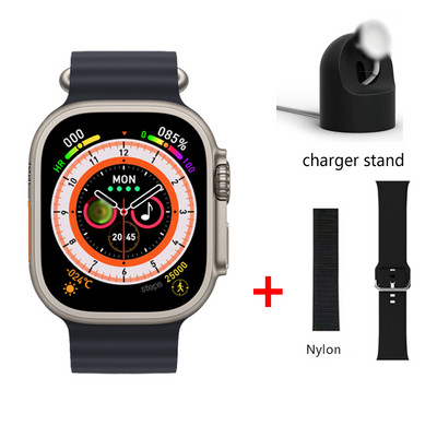 Έξυπνο ρολόι 49mm Ultra Max Series 8 Smartwatch με κλειδαριά ζώνης Θερμοκρασία σώματος Ανδρικά Γυναικεία NFC Bluetooth Call Sport Watch 2,05"