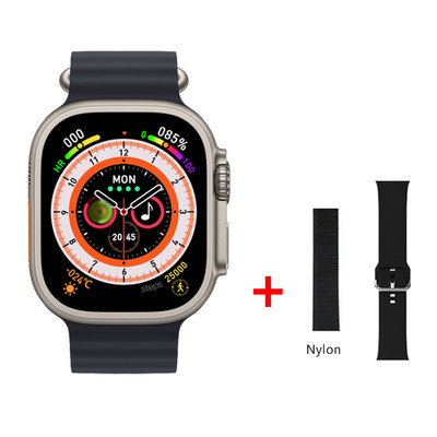 Έξυπνο ρολόι 49mm Ultra Max Series 8 Smartwatch με κλειδαριά ζώνης Θερμοκρασία σώματος Ανδρικά Γυναικεία NFC Bluetooth Call Sport Watch 2,05"