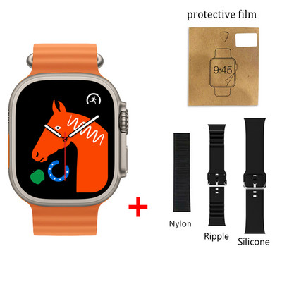 Έξυπνο ρολόι 49mm Ultra Max Series 8 Smartwatch με κλειδαριά ζώνης Θερμοκρασία σώματος Ανδρικά Γυναικεία NFC Bluetooth Call Sport Watch 2,05"