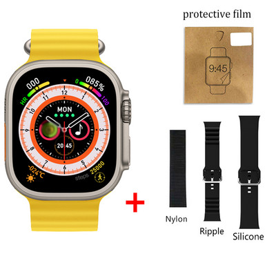 Έξυπνο ρολόι 49mm Ultra Max Series 8 Smartwatch με κλειδαριά ζώνης Θερμοκρασία σώματος Ανδρικά Γυναικεία NFC Bluetooth Call Sport Watch 2,05"