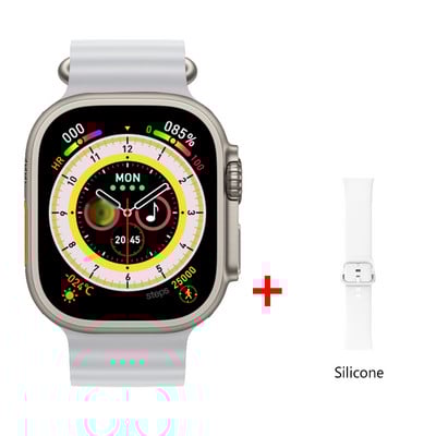 Έξυπνο ρολόι 49mm Ultra Max Series 8 Smartwatch με κλειδαριά ζώνης Θερμοκρασία σώματος Ανδρικά Γυναικεία NFC Bluetooth Call Sport Watch 2,05"