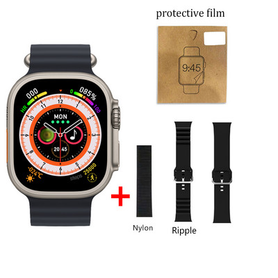 Έξυπνο ρολόι 49mm Ultra Max Series 8 Smartwatch με κλειδαριά ζώνης Θερμοκρασία σώματος Ανδρικά Γυναικεία NFC Bluetooth Call Sport Watch 2,05"