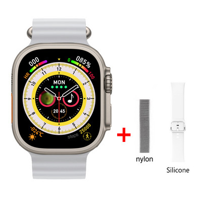 Έξυπνο ρολόι 49mm Ultra Max Series 8 Smartwatch με κλειδαριά ζώνης Θερμοκρασία σώματος Ανδρικά Γυναικεία NFC Bluetooth Call Sport Watch 2,05"