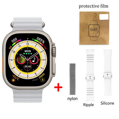 Έξυπνο ρολόι 49mm Ultra Max Series 8 Smartwatch με κλειδαριά ζώνης Θερμοκρασία σώματος Ανδρικά Γυναικεία NFC Bluetooth Call Sport Watch 2,05"