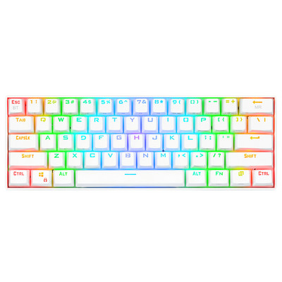 REDRAGON K530 RGB Draco Pro Dukungan Bluetooth 5.0 Nirkabel 2.4G USB 3 režīmu mehāniskā spēļu tastatūra 61 Tombol Menghitung PC