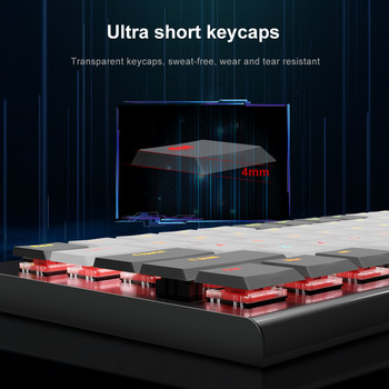 REDRAGON Soraka K647 RGB USB Mini Ultra Tipis Slim Dirancang Kabel Mechanical Gaming Keyboard Red Switch 61 Tombol untuk menghitung PC