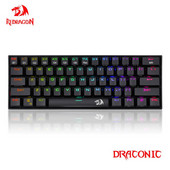Redragon Draco RGB Dukungan Bluetooth 5.0 bežična USB dual mode mehanička igraća tipkovnica 61 Tombol untuk Menghitung PC K530