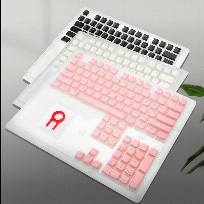 REDRAGON A130 Scarab Puding Tombol 104 Kunci Crystal billentyűzet Mekanik Kunci Caps Cherry MX Gaya Termasuk Kunci Penarik számára