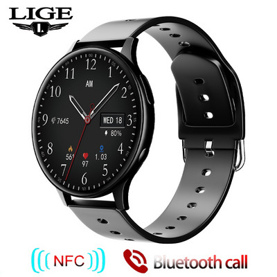 LIGE Nové inteligentné hodinky 2022 Bezdrôtové nabíjanie Inteligentné hodinky Bluetooth hovory Hodinky Muži Ženy Fitness náramok Vlastný ciferník + krabička