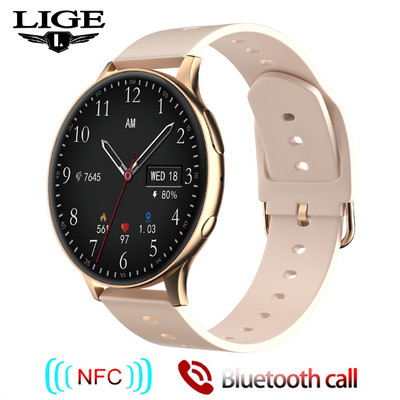 LIGE Nové inteligentné hodinky 2022 Bezdrôtové nabíjanie Inteligentné hodinky Bluetooth hovory Hodinky Muži Ženy Fitness náramok Vlastný ciferník + krabička