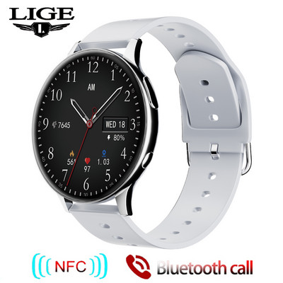 LIGE Nové inteligentné hodinky 2022 Bezdrôtové nabíjanie Inteligentné hodinky Bluetooth hovory Hodinky Muži Ženy Fitness náramok Vlastný ciferník + krabička