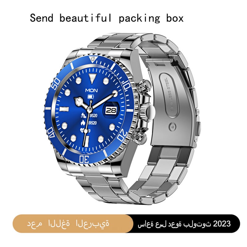 AW12 Smart Watch Férfi Bluetooth Hívás Üzenet Kijelző barkács tapéta Pulzusszám Vérnyomás Sport Vízálló Okosóra AW13