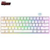 RK61 Royal Ktepi billentyűzet Mekanik Nirkabel Tri-mode Bluetooth 5.0/2.4G/USB-C RGB háttérvilágítású 61 gombos, működés közben cserélhető gamer billentyűzet