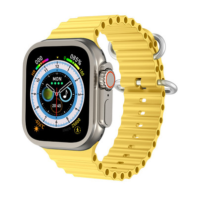 Smartwatch 49mm HW8 Ultra Max Series 8 Smartwatch με κλείδωμα ζώνης Θερμοκρασία σώματος Άνδρες Γυναίκες NFC Bluetooth Κλήση γλυκόζης αίματος