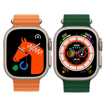 Smartwatch 49mm HW8 Ultra Max Series 8 Smartwatch με κλείδωμα ζώνης Θερμοκρασία σώματος Άνδρες Γυναίκες NFC Bluetooth Κλήση γλυκόζης αίματος