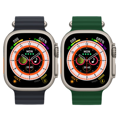 Smartwatch 49mm HW8 Ultra Max Series 8 Smartwatch με κλείδωμα ζώνης Θερμοκρασία σώματος Άνδρες Γυναίκες NFC Bluetooth Κλήση γλυκόζης αίματος