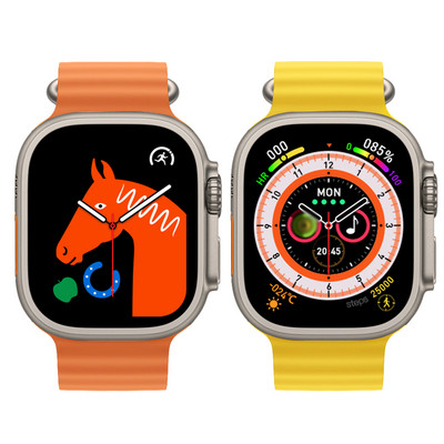 Smartwatch 49mm HW8 Ultra Max Series 8 Smartwatch με κλείδωμα ζώνης Θερμοκρασία σώματος Άνδρες Γυναίκες NFC Bluetooth Κλήση γλυκόζης αίματος