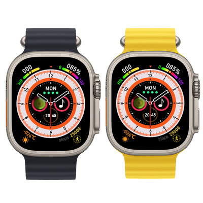 Smartwatch 49mm HW8 Ultra Max Series 8 Smartwatch με κλείδωμα ζώνης Θερμοκρασία σώματος Άνδρες Γυναίκες NFC Bluetooth Κλήση γλυκόζης αίματος