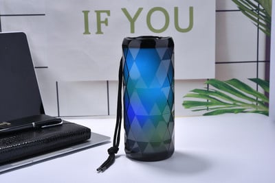 ZK40 Dropshipping TG167 nou difuzor pentru lumină de noapte Difuzoare puternice cu LED-uri portabile cu LED-uri Culoare de bas Reducere de zgomot fără fir, rezistentă la apă