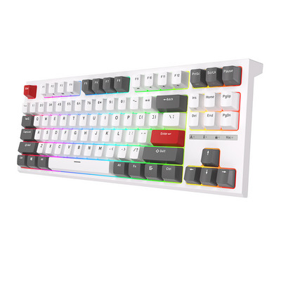 RK R87 ROYAL KLUDGE tastatūra Mekanik Berkabel 87 Tombol RGB aizmugurgaismota tastatūra spēlēm Hot Swap Tombol Disesuaikan dengan Penutup Debu