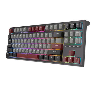 RK R87 ROYAL KLUDGE tastatūra Mekanik Berkabel 87 Tombol RGB aizmugurgaismota tastatūra spēlēm Hot Swap Tombol Disesuaikan dengan Penutup Debu