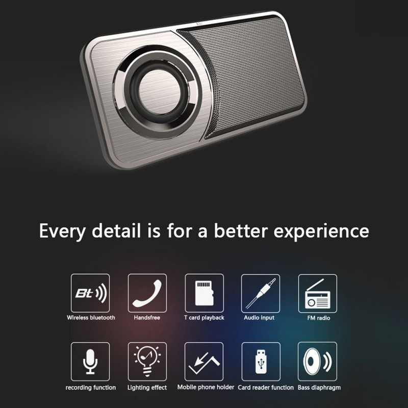 Badu.bg Мини Bluetooth 4.0 Малък високоговорител Субуфер Контрол на ...