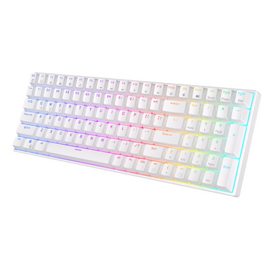 RK100 Royal Ktepi hárommódusú RGB háttérvilágítású billentyűzet Mekanik 100 Tombol Bluetooth 2.4G Nirkabel Kabel melegen cserélhető gamer billentyűzet